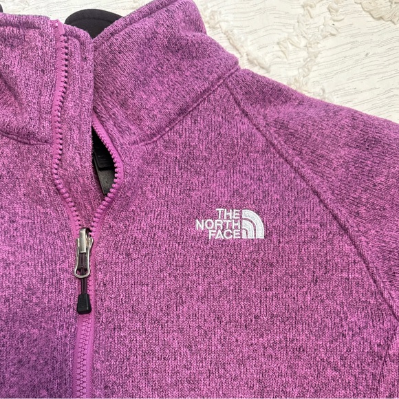 North Face Purple Full Zip Fleece Jacket - Picture 2 of 4